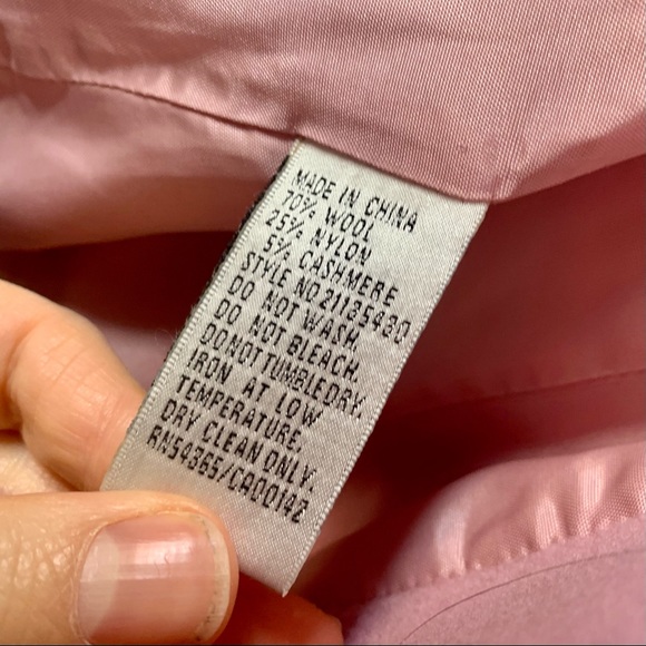 Vintage pink wool blazer - Picture 4 of 4